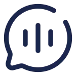 Chat Round Call SVG Icon